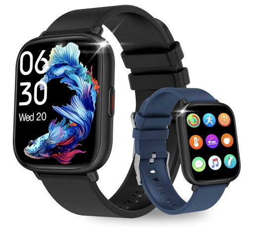 スマートウォッチ 【1.85インチ大画面 測定機能 】 Bluetooth5.0 多機能 スポーツウォッチ 活動量計 24種類運動モード smart watch電話&メッセージ通知 IP68防水 天気予報 マナーモード メンズ レディース iPhone/Android対応 簡易日本語説明書付き スマートウォッチ 【1.85インチ大画面 測定機能 】 Bluetooth5.0 多機能 スポーツウォッチ 活動量計 24種類運動モード smart watch電話&メッセージ通知 IP68防水 天気予報 マナーモード メンズ レディース iPhone/Android対応 簡易日本語説明書付き