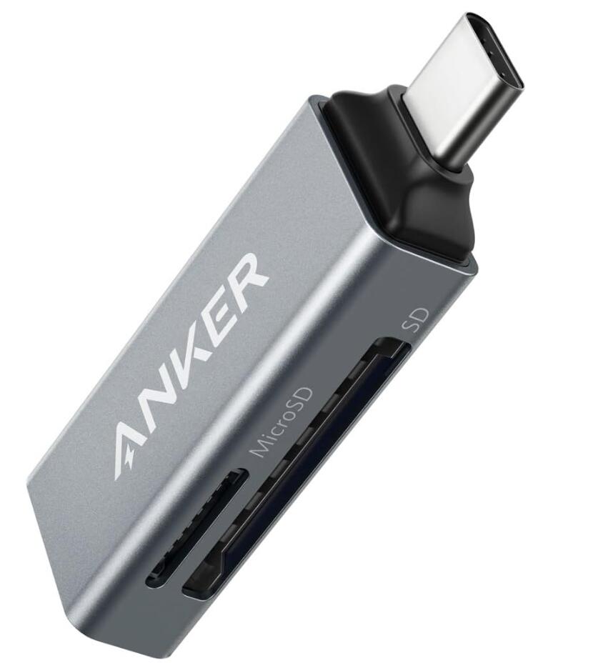 Anker USB-C 2-in-1 J[h[_[ySDXC / SDHC / SD / MMC / RS-MMC / microSDXC / microSDHC / microSD / UHS-IJ[hΉz