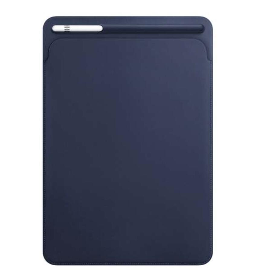 訳あり 箱汚れ 新品未使用【Apple純正】iPad Pro 10.5インチ用 レザースリーブ ミッドナイトブルー 本革ケース Apple Pencil収納対応...