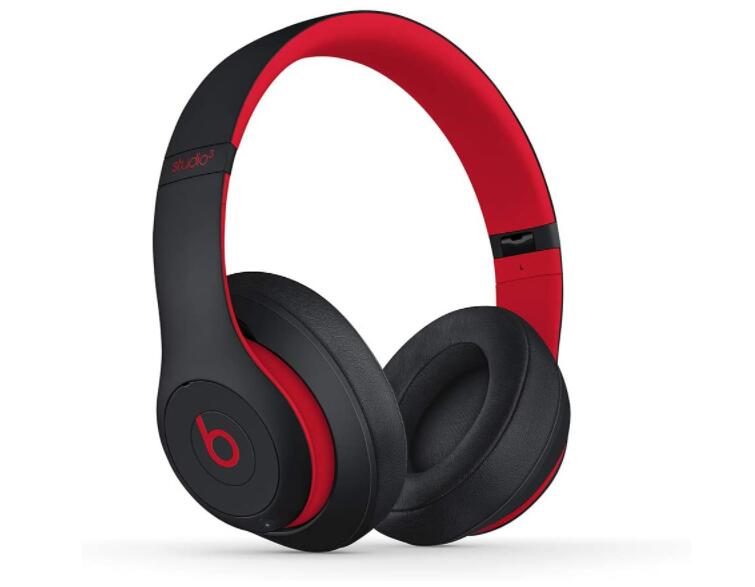 BEATS イヤホン Beats Studio3 Wireless ワイヤレスノイズキャンセリングヘッドホン -Apple W1ヘッドフォンチップ、Class 1 Bluetooth、アクティブノイズキャンセリング機能、最長22時間の再生時間 - The Beats Decade Collection - レジスタンス・ブラックレッド