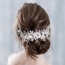 ウェディング&結婚式に ヘッドドレス ボンネ フラワーヘアアクセサリー ブライダル パーティー 前撮り撮影