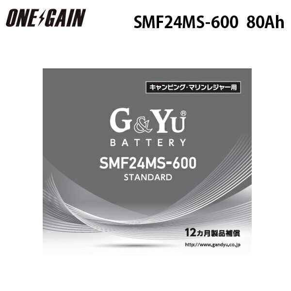 SMF24MS-600 G&Yu ߥХåƥ꡼ ǥץХåƥ꡼ ƥξ 80Ah 20Ψ̽Ŵ ƥʥ󥹥ե꡼ ԥ󥰥  Х Ÿ ɺҥå
