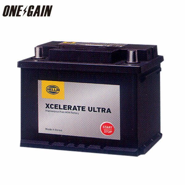 G&Yu HELLAバッテリー AGM L2 60Ah 20時間率容量 輸入車用バッテリー AGMシリーズ スターティング