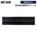 大型ソーラーパネル 太陽光発電モジュール DB060-12 単結晶 最大出力65W ケーブル付属なしメーカー直送代引き不可
