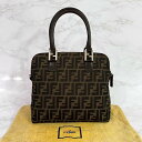 フェンディ FENDI ハンドバッグ ズッカ柄 ブラウン