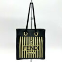 FENDI フェンディ fazzuolo ミニハンドバッグ ポーチ レザー 黒(4)