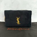 イヴサンローラン Yves Saint Laurent YSL ノベルティ ポーチ スエード ブラック 黒