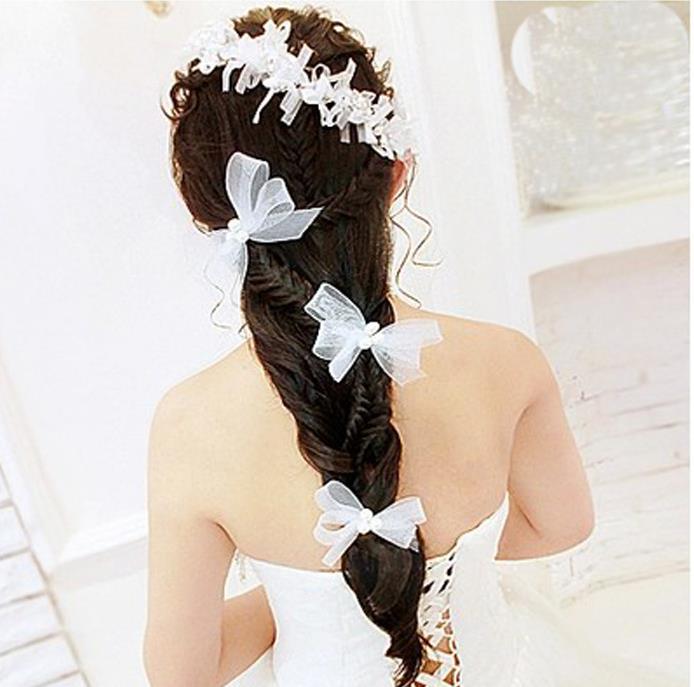 【即納】2個　1set　ウエディングヘッドドレス・ヘアコサージュ/.演奏 会.謝恩会.成人式.パーティーに最適ヘッドドレス