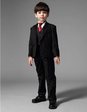 入学式 卒業式 子供タキシード5点セット（スーツ・ネクタイ・ベストジレー・シャツ・ズボン）lacl 結婚式 男児 男の子 フォーマル 子供服（三歳 五歳）　　　10P03Dec16
