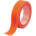 TRUSCO(トラスコ) マジックバンド結束テープ 両面 オレンジ 20mm×1.5m