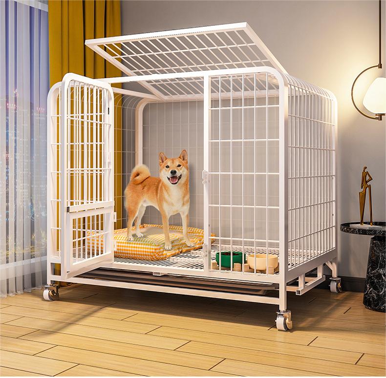 【商品名】 ペットケージ 犬檻 犬小屋 ケージ ペットサークル ドッグケージ ペットフェンス 小型 大型 中型犬用 ペット用品 キャスター付き 小型犬や中型犬，大型犬に最適なサイズのペットケージです！ キャスター付きで移動も楽々? お掃除も簡単?丈夫なデザイン！ S　55*34*50CM 　犬1.5KG以内適応 M　61*45*58CM　　犬7.5KG以内適応 L 　 78*55*70CM　　犬15KG以内適応 XL　 95*65*85CM　犬30KG以内適応 XXL 　110*73*95CM　犬40KG以内適応 XXXL 125*95*110CM　犬60KG以内適応