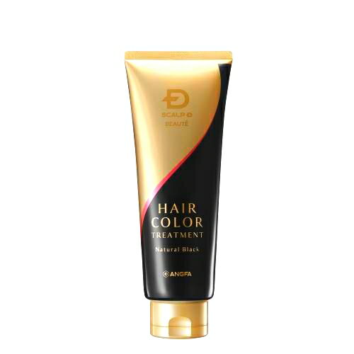 アンファー スカルプD ボーテヘアカラートリートメント ナチュラルブラック 200g 白髪染め 深染め その1