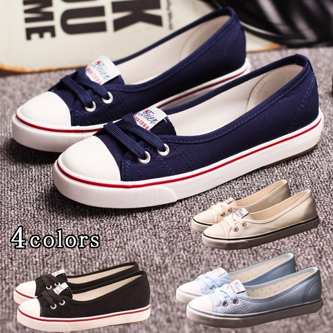 スリッポン スニーカー レディース レディースシューズ ズック靴 ぺたんこ カジュアルシューズ 疲れない 歩きやすい 通気性 春物 夏物 新作 送料無料