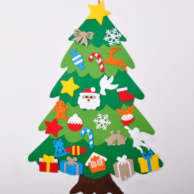 樂天商城 - クリスマスツリー フェルトクリスマスツリー DIY 飾り サンタ おしゃれ 安い オーナメント デコレーション 幼稚園 保育園 パーティーグッズ イベント おもちゃ クリスマス用品