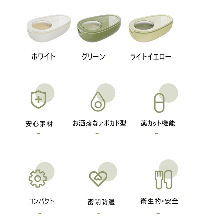 ピルカッター ピルケース 携帯用 1台2役 錠剤カット サプリケース コンパクト サプリ 薬ケース 薬入れ 錠剤 小物入れ 小物ケース プレゼント プチギフト お年寄り 高齢者 かわいい 小型 大容量 薬 収納 軽量 携帯便利 旅行 出張 持ち運び onemax-10009718 onemaxファッション サンプル画像2