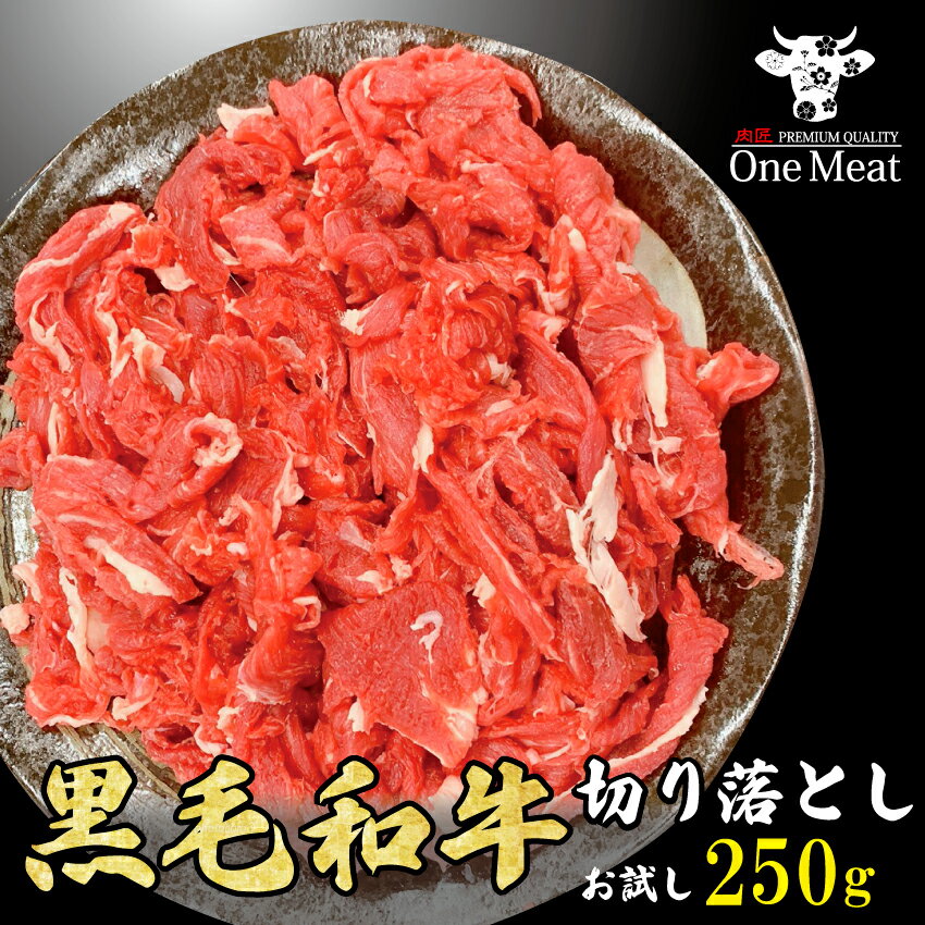黒毛和牛 切り落とし 250g 厳選 お試し ついで買い こま切れ 送料無料 訳ありじゃない 牛肉 しゃぶしゃぶ すき焼き 肉じゃが 牛丼 焼肉 カレー シチュー 炒め物 家庭料理のサムネイル