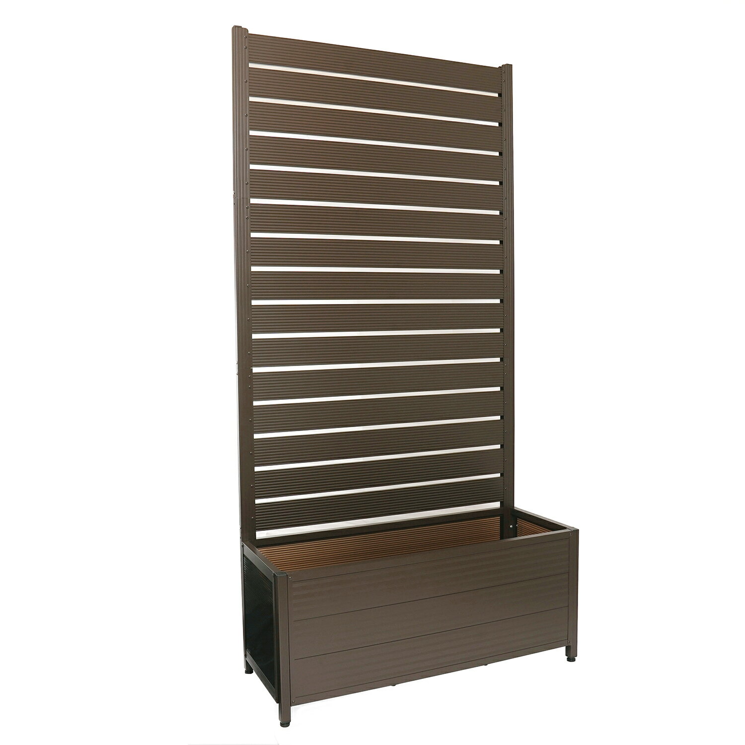 【ポイント5倍! 期間限定 2/19 14:00-2/26 9:00】 アルミプランター付フェンス 選べる2サイズ 幅 90cm 120cm 高さ 180cm アルミ ガーデニング フェンス APF918 APF1218