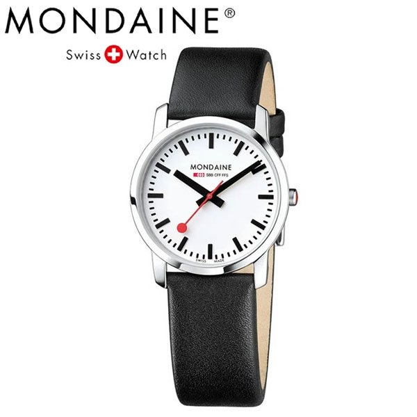 モンディーン 【10%OFFクーポン 6/1 0:00～6/2 9:59】MONDAINE モンディーン Simply Elegant メンズ クォーツ 腕時計 ホワイト A400-30351-12SBB