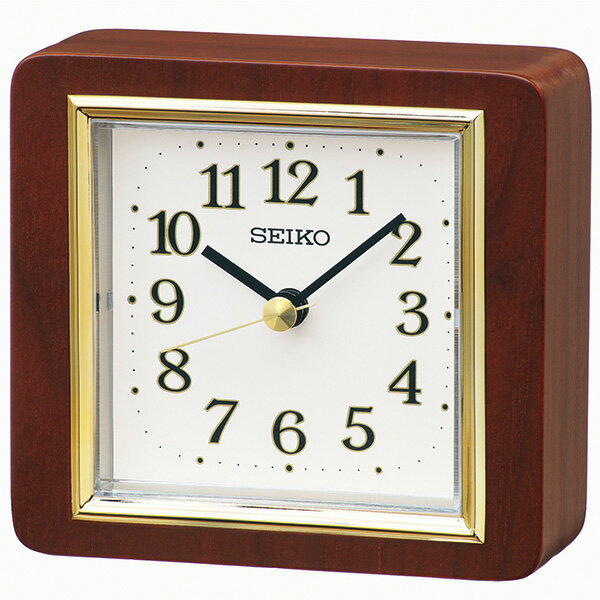 Cashmere - 【10％OFFクーポン配布中 4/30〜5/7 】SEIKO セイコークロック ブラウン 置時計 BZ363B
