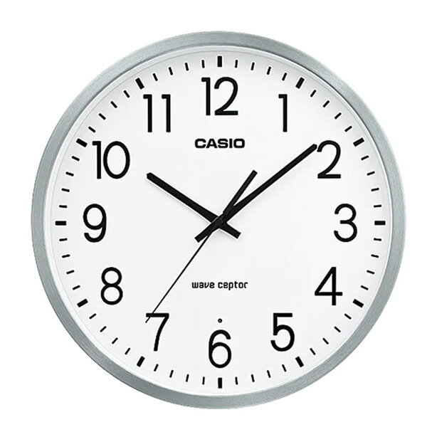 【10%OFFクーポン配布中 6/1〜6/2】 CASIO カシオクロック シルバー 掛時計 IQ-2100J-8JF