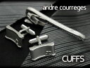 【最大2000円OFFクーポン 4/24 20:00～4/27 9:59】【andre courreges】アンドレ・クレージュ カフス シルバー ACC6505 【セットではありません】