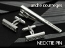 【andre courreges】アンドレ・クレージュ ネクタイピン シルバー ACT3509 【セットではありません】