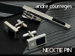 クレージュ ネクタイピン 【10%OFFクーポン 6/5 0:00～6/11 1:59】【andre courreges】アンドレ・クレージュ ネクタイピン ブラック オニキス CT4013 【セットではありません】