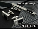 【andre courreges】アンドレ・クレージュ ネクタイピン ブラック オニキス CT4013 【セットではありません】