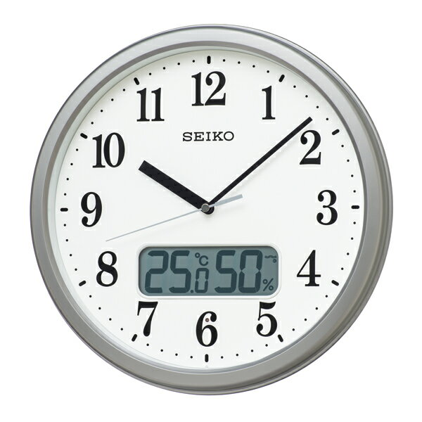 樂天商城 - 【4/24〜27 10%OFFクーポン配布中】【SEIKO CLOCK】 セイコークロック 温度・湿度表示つき 電波時計 掛け時計 アナログ KX244S