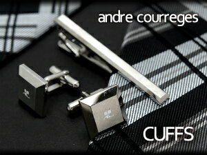 【最大2000円OFFクーポン 4/24 20:00～4/27 9:59】【andre courreges】アンドレ・クレージュ カフス シルバー CC5006 【セットではありません】