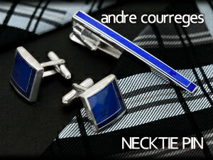 クレージュ ネクタイピン 【最大2000円OFFクーポン 5/23 20:00～5/27 1:59】【andre courreges】アンドレ・クレージュ ネクタイピン ディープブルー CT4002A 【セットではありません】