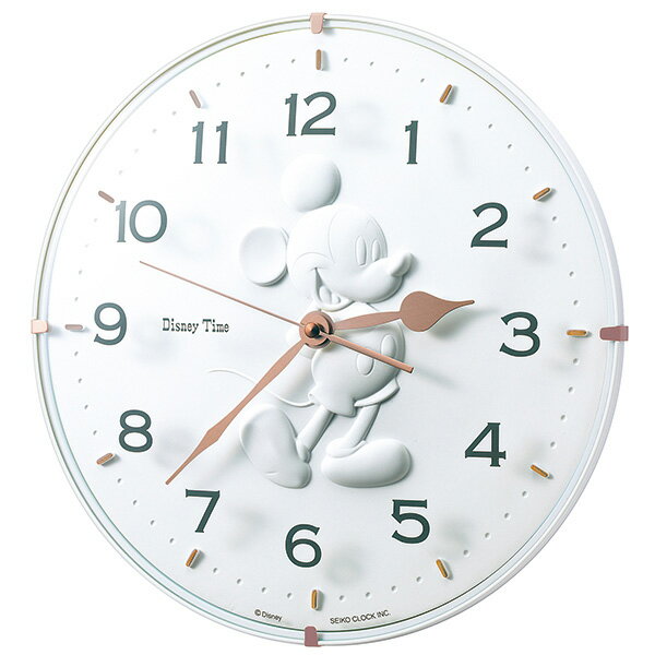 【10％OFFクーポン配布中 4/30〜5/7 】SEIKO セイコークロック ホワイト キャラクター ディズニー ミッキー クオーツ FW589W