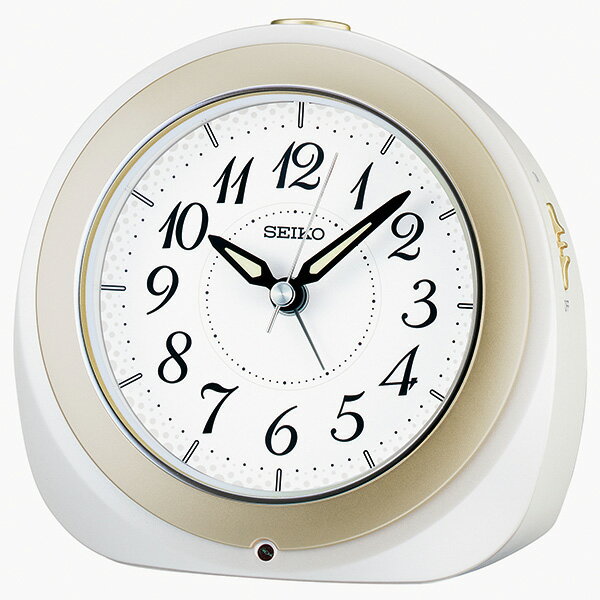Brown - SEIKO セイコークロック ゴールド 目覚まし時計 電波クロック KR336W