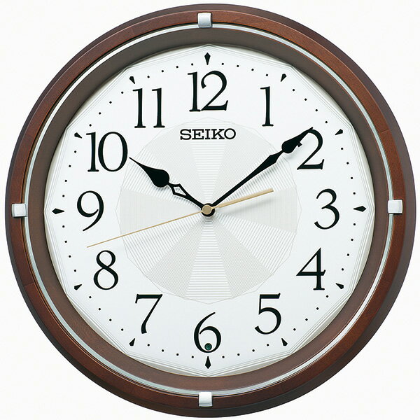 【10％OFFクーポン配布中 4/30〜5/7 】SEIKO セイコークロック ブラウン 掛時計 電波クロック KX265B