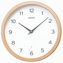 【10%OFFクーポン配布中 8/1〜8/3】 SEIKO セイコークロック ホワイト 掛時計 電波クロック KX267B