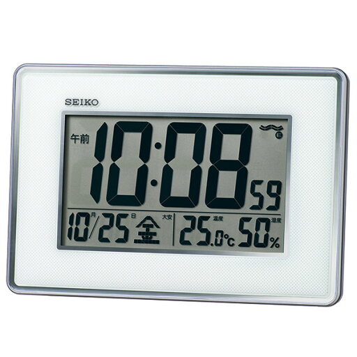 【最大2000円OFFクーポン 5/9〜5/16】SEIKO セイコークロック ホワイト デジタル時計 SQ443S 【最大2000円OFFクーポン 5/9〜5/16】SEIKO セイコークロック ホワイト デジタル時計 SQ443S
