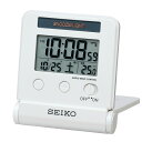 【10%OFFクーポン配布中 8/1~8/3】 SEIKO セイコークロック ホワイト デジタル時計 電波クロック SQ772W