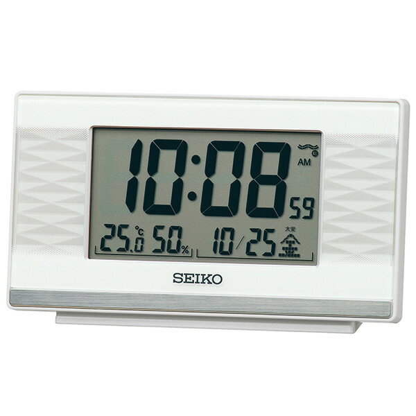 Cashmere - SEIKO セイコークロック ホワイト デジタル時計 SQ791W