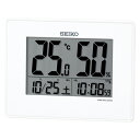 【10%OFFクーポン配布中 8/1~8/3】 SEIKO セイコークロック ホワイト デジタル時計 電波クロック SQ798W