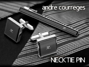 クレージュ ネクタイピン 【10%OFFクーポン 6/1 0:00～6/2 9:59】【andre courreges】アンドレ・クレージュ ネクタイピン アクリル グレー ACT5004 【セットではありません】