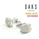 DAKS カフス 【最大2000円OFFクーポン 4/24 20:00～4/27 9:59】【DAKS】ダックス カフス 専用ボックス付き ロジウムメッキ DC10059