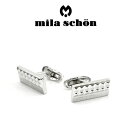 【最大2000円OFFクーポン 4/24 20:00～4/27 9:59】【mila schon】ミラショーン カフス 専用ボックス付き ロジウムメッキ MSC10377