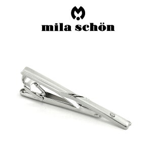 【mila schon】ミラショーン ネクタイピン 専用ボックス付き ロジウムメッキ MST5355