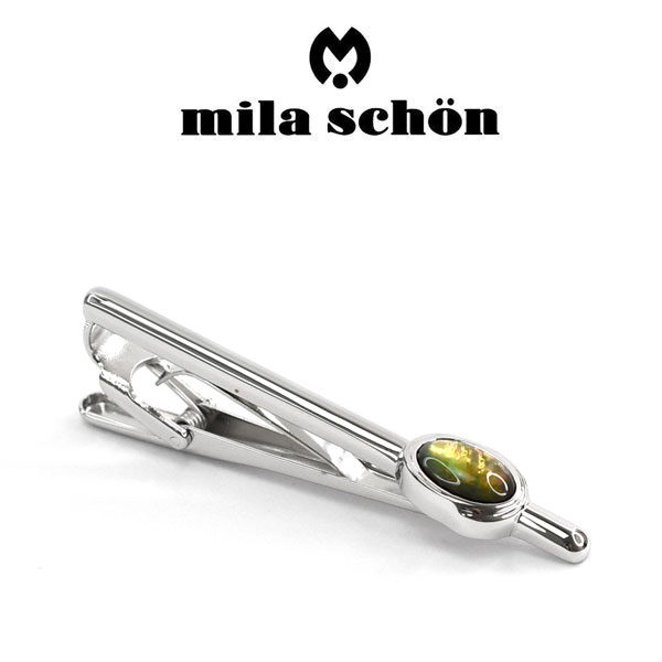 樂天商城 - 【mila schon】ミラショーン ネクタイピン 専用ボックス付き 黒蝶貝 MST8326