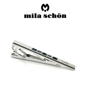 【mila schon】ミラショーン ネクタイピン 専用ボックス付き スワロフスキー MST8333