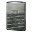 【最大2000円OFFクーポン 4/24 20:00～4/27 9:59】【ZIPPO】ジッポー オイルライター CAT WALKS キャットウォーク ブラックニッケル ニッケル古美 エッチング シルバー 2BN-CATW【ネコポス不可】