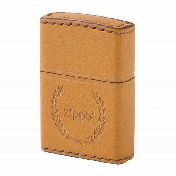 革巻きジッポ 【ZIPPO】ジッポー オイルライター REAL LEATHER HAND MADE 革巻き カワマキ ゲッケイジュ 本牛革 キャメル LB-7【ネコポス不可】