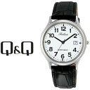 【ネコポス送料無料】【レビューを書いて1年保証】シチズン CITIZEN Q&Q キューキュー Falcon ファルコン メンズ 腕時計 ホワイト × ブラック...