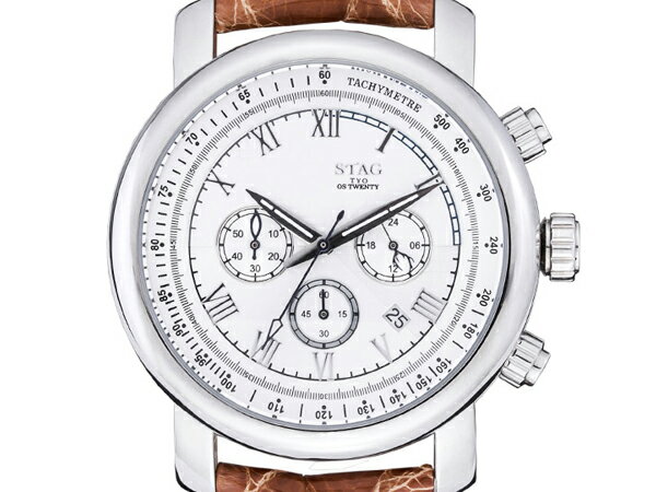 樂天商城 - 【4/14〜4/17 10％オフクーポン配布中】【STAG】 スタッグ Executive Line メンズ腕時計 シルバーダイアル STG010S2