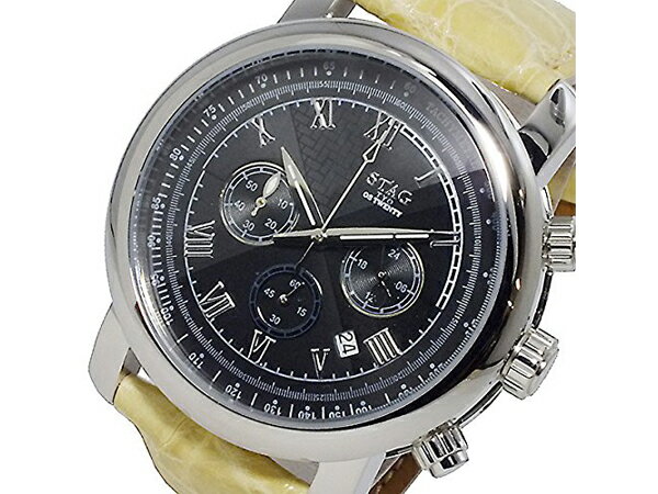 樂天商城 - 【4/14〜4/17 10％オフクーポン配布中】【STAG】 スタッグ Executive Line メンズ腕時計 ブラックダイアル STG010S4